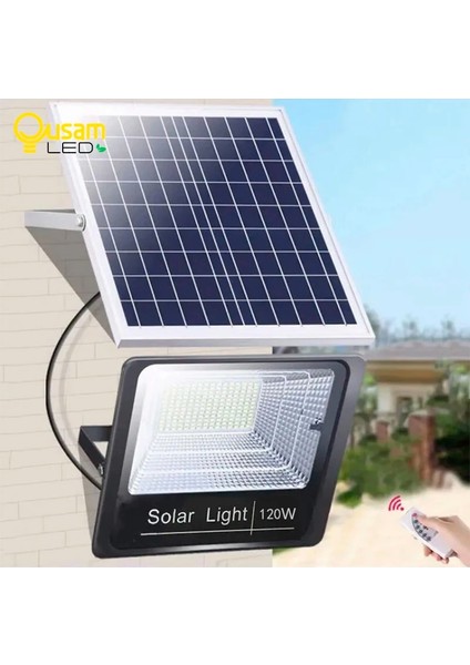 100LED Güneş Işıkları Açık Güneş Paneli Refletor LED Güneş Enerjili Spot Bahçe LED Reflektör Su Geçirmez Güneş Işığı 5 M Kablo ile Güçlü (Yurt Dışından)