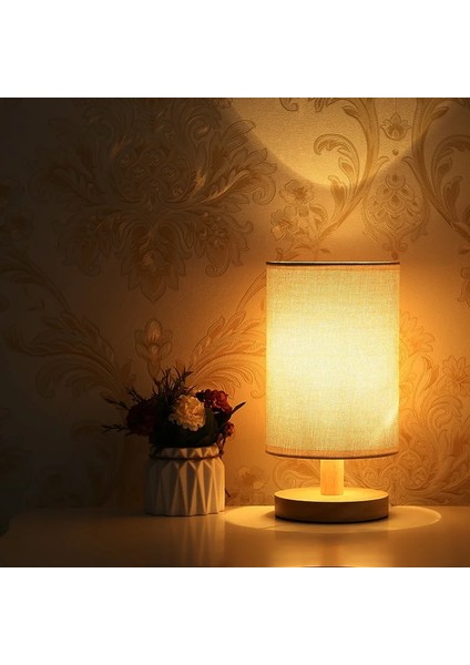 A3 Stili B1 LED Masa Lambası Yatak Odası Dekorasyon Şarj Edilebilir Lamba Kumaş Abajur Okuma Işıkları Başucu Oturma Odası Aydınlatma Armatürü Hediyeler (Yurt Dışından) fırsatları