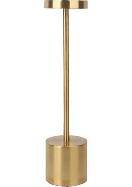 Altın LED Bar Masası Lambaları Modern Restoran Yemeği Standı Aydınlatma Armatürleri Şarj Edilebilir Taşınabilir Pil Masa Lambası Yemek Odası Ev Dekor (Yurt Dışından)