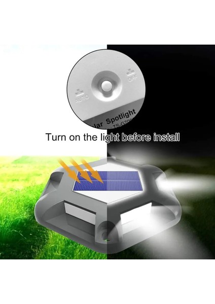 16-20W Tarzı Kırmızı Güneş Işığı Açık Havada Güneş Sokak Lambası Çim Lambası Bahçe Dekor Gömülü Merdiven Lambası Yeraltı Zemin Kaplaması Lampy Solarne (Yurt Dışından)