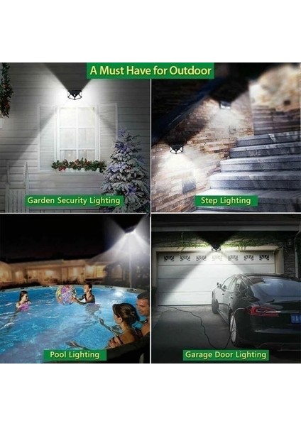 6 Adet Tarzı 100LED LED Güneş Enerjili Duvar Işıkları Açık Güneş Lambası Pır Hareket Sensörü Bahçe Işık Için Güneş Enerjili Güneş Işığı Sokak Lambası (Yurt Dışından)
