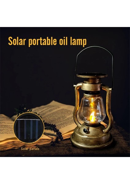 A LED Güneş Mum Işığı Retro Gazyağı Lambası Güneş Enerjili Asılı Işık Açık Taşınabilir Fener Işığı Avlu Bahçe Dekor (Yurt Dışından) fiyatları