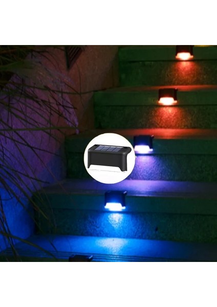 8 Adet Tarzı Siyah Renk Merdiven LED Solar Lamba IP65 Su Geçirmez Açık Bahçe Işık Yolu Yard Veranda Adım Çit Lambaları Bahçe Dekor Güneş Işığı Açık Havada (Yurt Dışından)