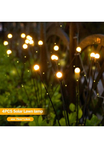 2 Adet Tarzı 10LED Pcs Güneş Ateş Böceği Işık Açık Bahçe Dekorasyon Çim Peyzaj Güneş Lambası Güneş LED Işık Açık Dekor Bahçe Işıkları (Yurt Dışından) modelleri