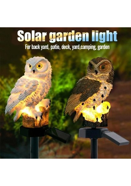 Kahverengi Güneş LED Işık Açık Güneş Işıkları Baykuş Papağan Panda Su Geçirmez Açık Heykel Lambası LED Çim Zemin Lambaları Bahçe Dekorasyon (Yurt Dışından) fiyatları