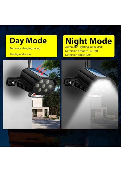 Siyah LED Güneş Işığı Hareket Sensörü Güvenlik Kukla Kamera Kablosuz Dış Mekan Projektör IP65 Ev Bahçe Için Su Geçirmez LED Lamba (Yurt Dışından) fırsatları