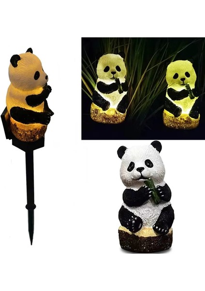 Kahverengi Güneş LED Işık Açık Güneş Işıkları Baykuş Papağan Panda Su Geçirmez Açık Heykel Lambası LED Çim Zemin Lambaları Bahçe Dekorasyon (Yurt Dışından) indirimleri