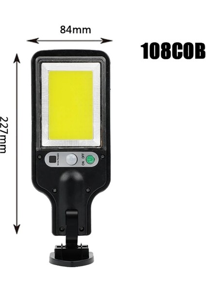 2 Adet Tarzı 108COB Güneş Enerjili Sokak Lambaları Açık Su Geçirmez Hareket Sensörü Duvar LED Lamba 3 Aydınlatma Modu ile Bahçe Veranda Için Güneş Enerjili Işıklar (Yurt Dışından)