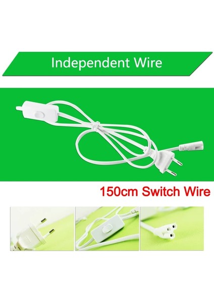 3W Tarzı Soğuk Beyaz Ab Standardı 220 V 9 W LED Tüp Anahtarı Kablo Tel cm Bağlantı Kablosu Entegre Floresan Lamba Adaptörü 60 cm (Yurt Dışından) indirimleri