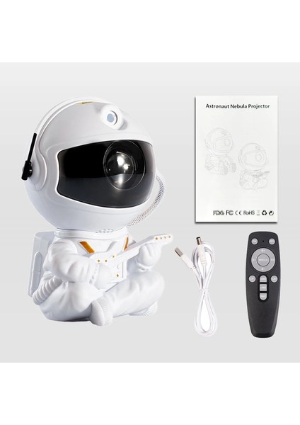 No.2 Boyutu Uzay Astronot Galaxy Bulutsusu Renkli Aydınlatma Işık Projektör Çocuklar Için LED Mini Işık Ev Gece Lambası Lambaları Dekorasyon (Yurt Dışından)