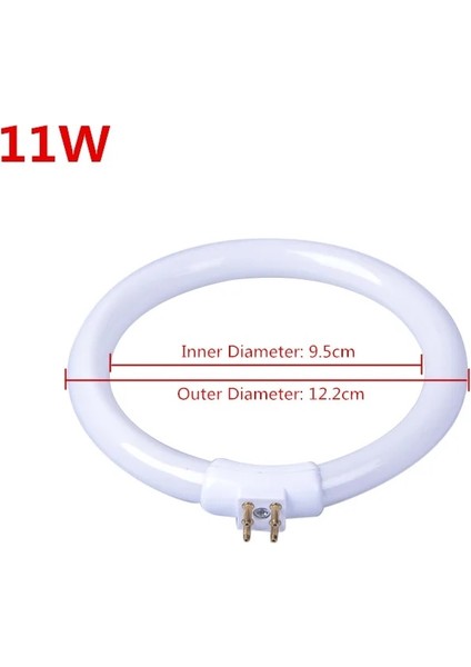 11W Beyaz Küçük Masa Lambaları Ampul Floresan Halka Lamba Halka Şeklindeki Tüpler Anti-Dört Pinli Büyüteç Işık 110V ve 220V T4 11W 12W (Yurt Dışından)