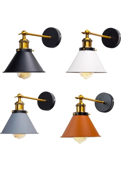 80220Z Vintage Endüstriyel Duvar Aplik Işıkları Wandlamp Retro Duvar Lambası E27 Kapalı Yatak Odası Banyo Balkon Bar Koridor Lambası (Yurt Dışından) fiyatları