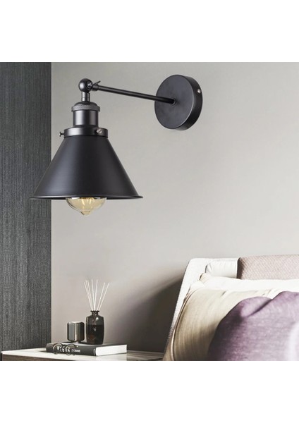 80220Z Vintage Endüstriyel Duvar Aplik Işıkları Wandlamp Retro Duvar Lambası E27 Kapalı Yatak Odası Banyo Balkon Bar Koridor Lambası (Yurt Dışından) fırsatları