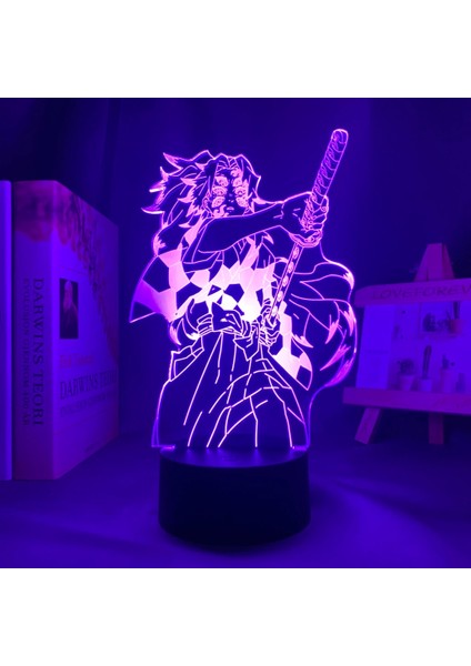 No.2 Tarzı G Anime LED Işık Kimetsu Hiçbir Yaiba Kokushibo Yatak Odası Dekorasyon Için Gece Lambası Hediye Manga 3D Lamba Iblis Avcısı Odası Dekor (Yurt Dışından) modelleri