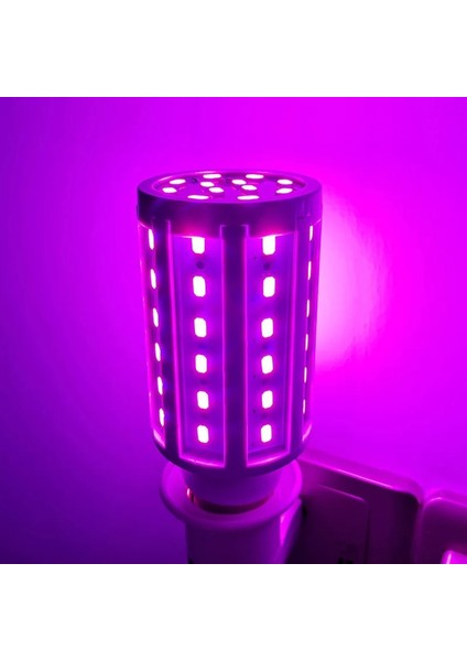 20W Tarzı Mor 5W 10W 15W 20W E27 LED Ampul Smdorn Ampul Lambalar Kırmızı Sarı Mavi Pembe Yeşil Bahçe Çim Peyzaj Dekoratif Ampuller (Yurt Dışından)