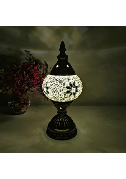 S6 Tarzı S5 Türk Mozaik Masa Lambası Vintage Art Deco El Işi Lamparas De Mesa Mozaik Cam Romantik Yatak Lambası Lamparas Con Mozaikos (Yurt Dışından) modelleri