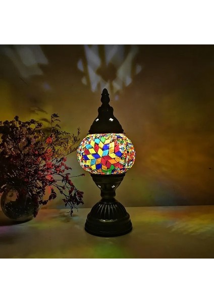 S6 Tarzı S5 Türk Mozaik Masa Lambası Vintage Art Deco El Işi Lamparas De Mesa Mozaik Cam Romantik Yatak Lambası Lamparas Con Mozaikos (Yurt Dışından) fırsatları