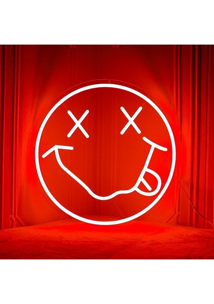 Mor1 Tarzı Yeşil 35 cm LED Neon Burcu Işık Şeffaf Flex USB Powered Duvar Asılı Yatak Odası Dekoru Çocuk Gülümseme Gece Işık Burcu Eşi Için Hediye (Yurt Dışından) indirimleri