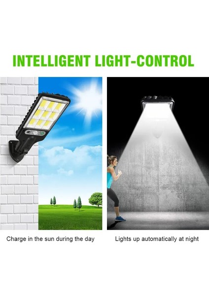 2 Adet Tarzı 60SMD Güneş Enerjili Sokak Lambaları Açık Su Geçirmez Hareket Sensörü Duvar LED Lamba 3 Aydınlatma Modu ile Bahçe Veranda Için Güneş Enerjili Işıklar (Yurt Dışından)