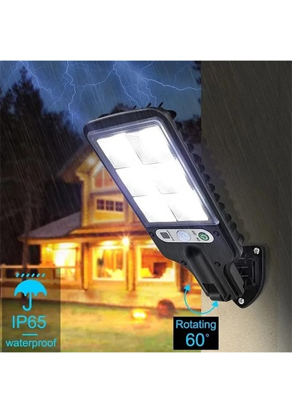 2 Adet Tarzı 60SMD Güneş Enerjili Sokak Lambaları Açık Su Geçirmez Hareket Sensörü Duvar LED Lamba 3 Aydınlatma Modu ile Bahçe Veranda Için Güneş Enerjili Işıklar (Yurt Dışından)