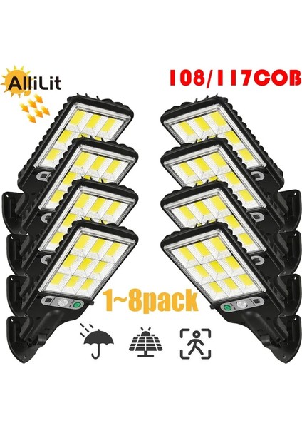 72COB-1PC 1~olar LED Işık Dış Duvar Lambası Su Geçirmez 3 Mod Pır Hareket Sensörü Bahçe Dekorasyon Veranda Sundurma Garaj Aydınlatma (Yurt Dışından) fırsatları