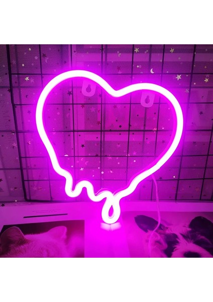 Kalp-Kırmızı Yaratıcı LED Neon Işık Burcu Aşk Kalp Düğün Parti Dekorasyon Neon Işık Yıldönümü Ev Pencere Dekor Gece Lambası Hediye (Yurt Dışından) fiyatları