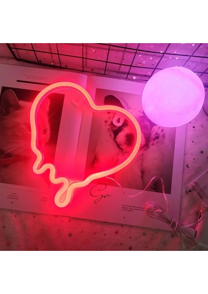 Kalp-Kırmızı Yaratıcı LED Neon Işık Burcu Aşk Kalp Düğün Parti Dekorasyon Neon Işık Yıldönümü Ev Pencere Dekor Gece Lambası Hediye (Yurt Dışından) indirimleri