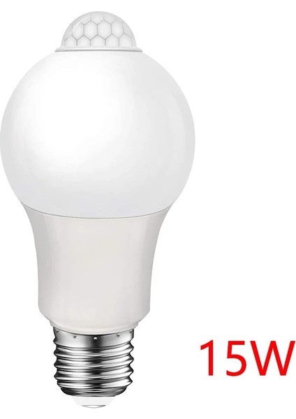 5W Tarzı 15W E27 LED Ampuller 9W 12W 15W 18W Pır Hareket Sensörü Lamba Ac 110V 220V Enerji Tasarruflu Ampuller Otomatik Akıllı Kızılötesi Vücut Gece Güvenlik Işığı (Yurt Dışından)