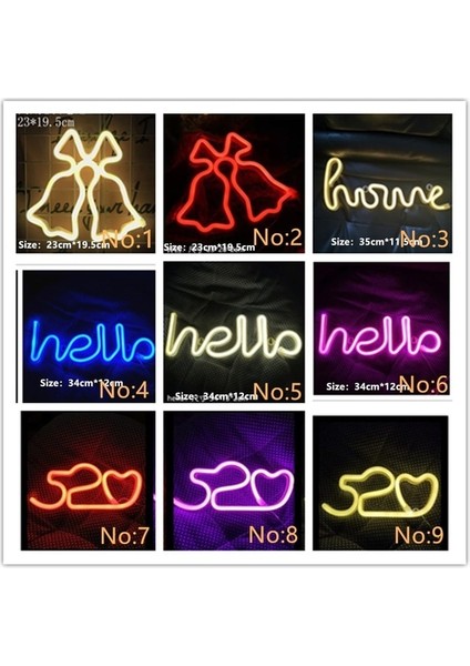 No2 Tarzı F LED Gece Lambası Kabak Duvar Sanat Burcu Işıkları Sanat Burcu Yatak Odası Dekorasyon Renkli Gökkuşağı Burcu Neon Işık Odası Ev Partisi Için (Yurt Dışından)