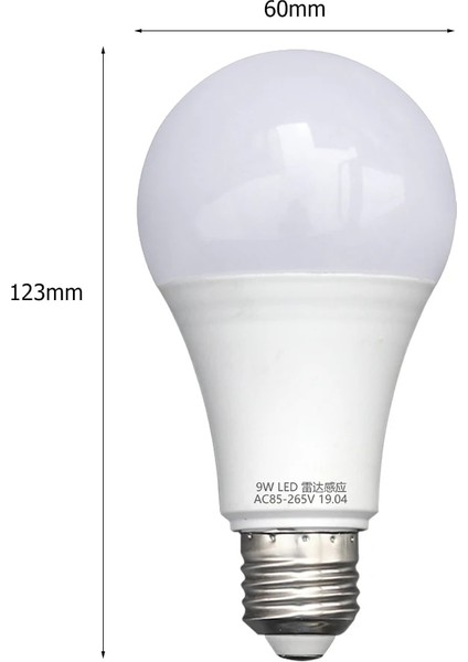 9 Saat Taşınabilir Dayanıklı E27 LED Ampul Smdır Hareket Sensörü Evrensel Lamba Ampul Aksesuarları (Yurt Dışından)