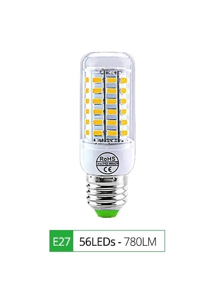 E14-36LED Stili E27-56LED'LER Smd V E27E14 LED Mısır Ampul Yüksek Parlaklık LED Işık Avize Ampuller E27 Ev Dekorasyon Ampul Için LED (Yurt Dışından)