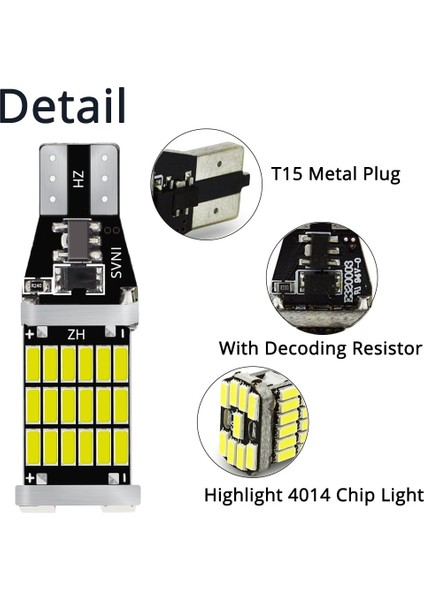 2835-24SMD T15 W16W BA15S Ters Ampuller Smd 21SMD 24SMD 30SMD 45SMD Yedekleme Park Lambası Otomatik LED Ampul Alev Lambası Cob LED (Yurt Dışından) indirimleri