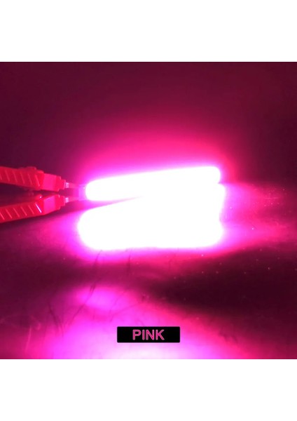 Pembe LED Işık Şeridi 12V Cob Ampul 10W LED Lamba Yeşil Kırmızı Soğuk Mavi Sarı Turuncu Pembe Mor Col * 10MM LED Bar Işık (Yurt Dışından)