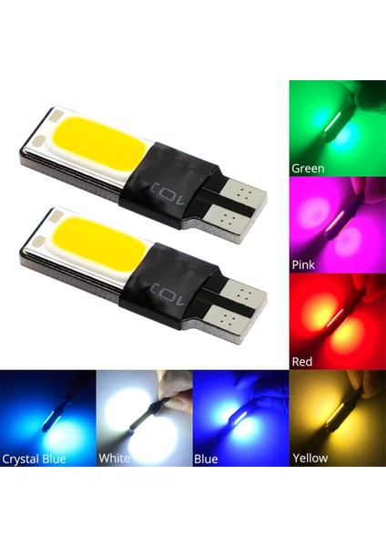 Kırmızı 10X Beyaz Mavi Kırmızı Otomatik LED 194 Dc 12 V Cob Canbus Hata Yok Okuma Ampuller Yan Işaretleyici Yedekleme Park Sinyali Gövde Sürüş Işıkları (Yurt Dışından) modelleri