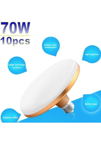 220V Tarzı 20W E27 LED Ufo Ampul Işık 15W 20W 30W 40W 50W 60W 70W Lampada Ampul Bombilla Şemsiye Ampul Ufo Masa Lambası Spot Işık Ev Işık (Yurt Dışından)