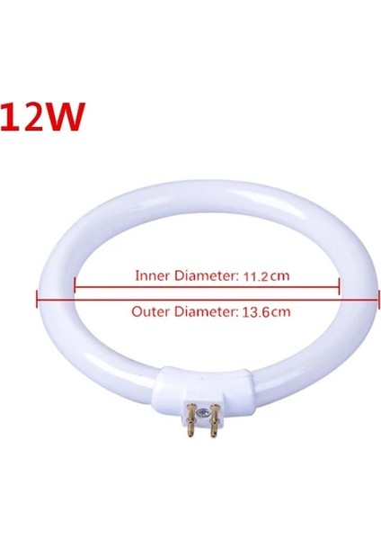 12W Beyaz Küçük Masa Lambaları Ampul Floresan Halka Lamba Halka Şeklindeki Tüpler Anti-Dört Pinli Büyüteç Işık 110V ve 220V T4 11W 12W (Yurt Dışından)