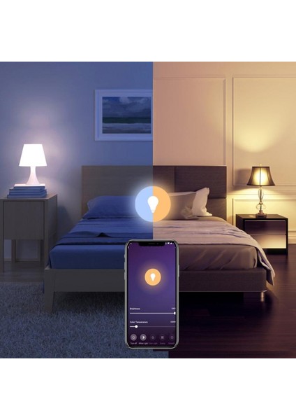 B22 Coruı Wifi Kısılabilir Akıllı Ampul Soğuk ve Sıcak E27 E26 B22 Akıllı Ampul Alexa Google Home Cozylife Uygulaması Sesli Uzaktan Kumanda (Yurt Dışından)