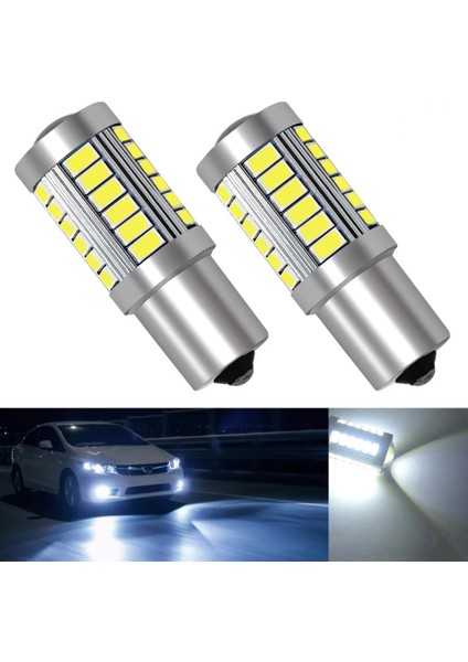 Beyaz Stil NO.7443 Boyutu 2x Beyaz Kırmızı Ba BAY15D W 33SMD LED Otomatik Fren Lambaları Kuyruk Lambası Sinyali Otomatik LED Arka Ters Ampuller Sis LED (Yurt Dışından) fiyatları