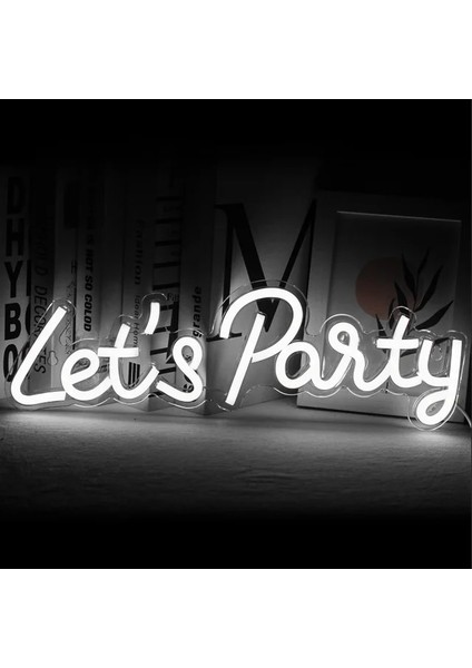 Beyaz LED Hadi Parti Neon Burcu Işık Parti Bar Dekor Için Neon Işık Mutlu Doğum Günü Düğün Şeffaf Akrilik Özel Neon Işık Burcu (Yurt Dışından)