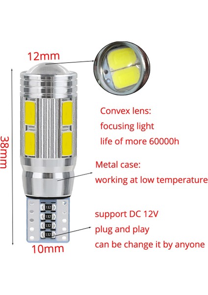 Yeşil 2x Otomatik Işık LED Canbus Smd LED Ampul Hata Yok LED Işık Park LED Otomatik Yan Işık Otomatik Şekillendirici Ev Için (Yurt Dışından) fırsatları