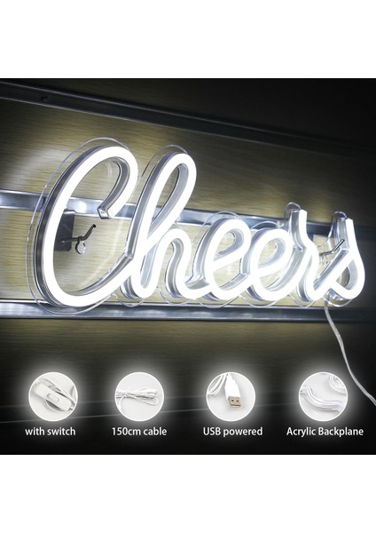 5W Tarzı Beyaz Şerefe Neon Burcu LED Neon Işık Burcu Duvar Dekor Için USB Powered Bar Club Tatil Parti Iş Restoranları Neon Dekor Işık (Yurt Dışından) fiyatları