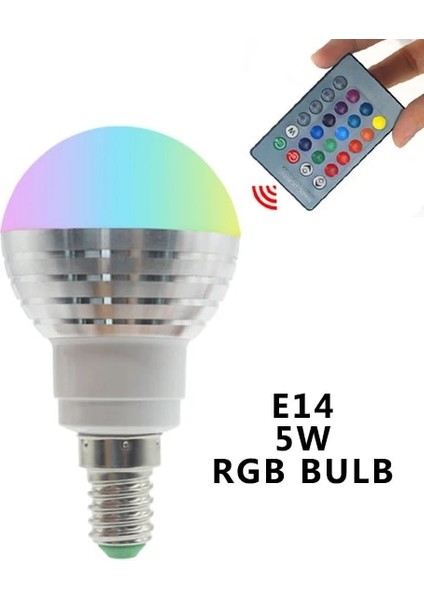Evet Stil Mavi E27 E14 LED 16 Renk Değiştirme Rgb Sihirli Ampul Lamv 120V 220V Rgb LED Işık Spot + Ir Uzaktan Kumanda (Yurt Dışından)
