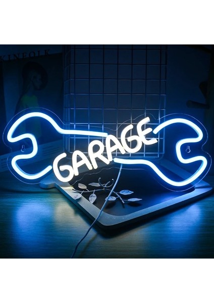 40X16CM Kontrol Motoru Neon Burcu LED Işık Oto Odası Garaj Tamir Atölyesi Duvar Dekor Bar Parti Kulübü Aydınlık Atmosfer Lambası USB Güç (Yurt Dışından)