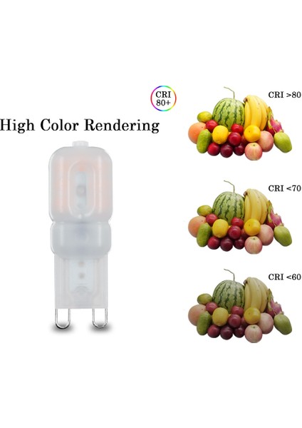 2,5W Tarzı 4000K LED Süper Parlak G9 2.5W Witover 230V Süper Parlak Kristal Avize Aşağı Lamba Için Stroboskopik Yok (Yurt Dışından)