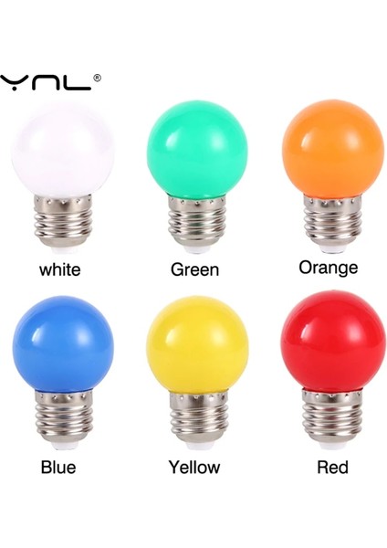 Yeşil Bombillas E27 LED Ampul 220 V G45 Renkli Lampada Rgb LED Işık Smd Renkli Ampuller El Feneri Lamparas LED Lamba (Yurt Dışından)