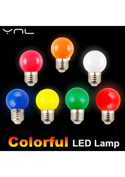 Yeşil Bombillas E27 LED Ampul 220 V G45 Renkli Lampada Rgb LED Işık Smd Renkli Ampuller El Feneri Lamparas LED Lamba (Yurt Dışından)