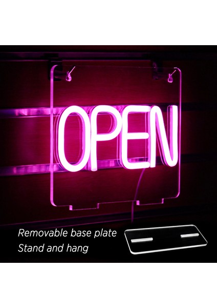 5W Tarzı Pembe Açık LED Neon Burcu Açık Işaretleri Parti Bar Salon Kahve Mağazaları Için Otel Duvar Dekor USB Neon Işık Burcu ile Taban Neon (Yurt Dışından) modelleri