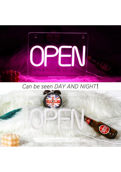 5W Tarzı Pembe Açık LED Neon Burcu Açık Işaretleri Parti Bar Salon Kahve Mağazaları Için Otel Duvar Dekor USB Neon Işık Burcu ile Taban Neon (Yurt Dışından) fırsatları