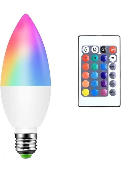 E26 E14 LED Ampul Kısılabilir Mum Rengi Kapalı Neon Burcu Ampul Uzaktan Bant Lambası Akıllı Ev Ev Aydınlatma Için Uzaktan Kumanda (Yurt Dışından)