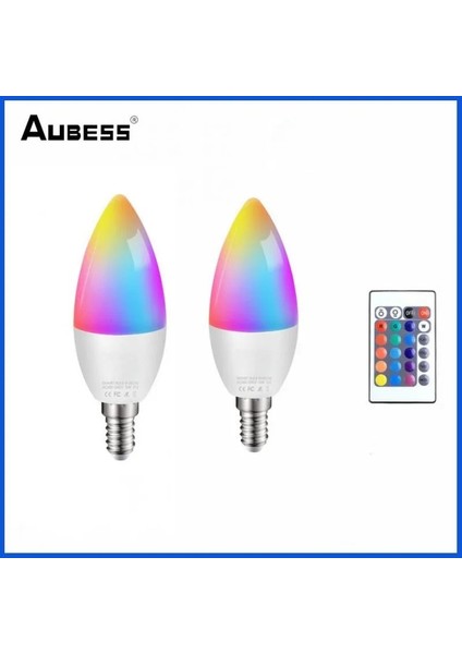 E26 E14 LED Ampul Kısılabilir Mum Rengi Kapalı Neon Burcu Ampul Uzaktan Bant Lambası Akıllı Ev Ev Aydınlatma Için Uzaktan Kumanda (Yurt Dışından)